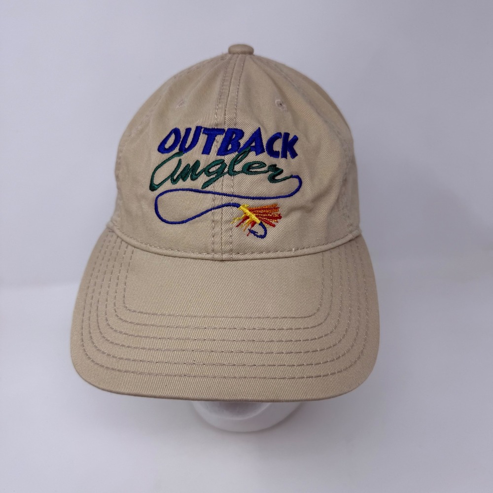 Subaru Outback Angler Fly Fishing Hat Cap Otto Collection Khaki Tan Cotton